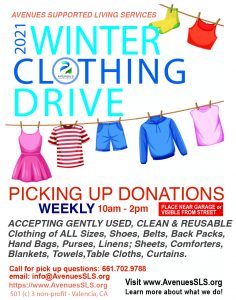 Avenues SLS' Winter Clothing Drive - 2021 - Avenues Supported Living ...